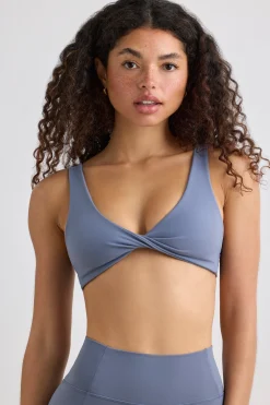 Oh Polly Women'S Clothing Sale - $65 And Under | Women'S Clothing Sale - $40 And Under^Soft Active V-Neck Sports Bra in Slate Grey SlateGrey