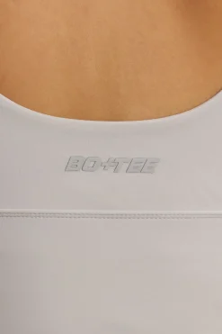 Oh Polly Tops^Soft Active V-Neck Tank Top in Light Grey LightGrey