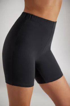 Oh Polly Women'S Clothing Sale - $65 And Under | Women'S Clothing Sale - $40 And Under^Soft Cotton Biker Shorts in Washed Black WashedBlack