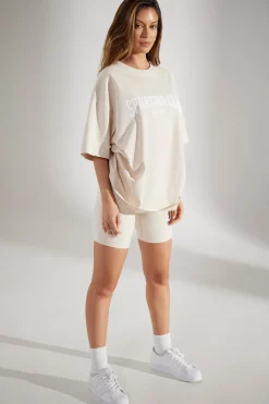 Oh Polly Women'S Clothing Sale - $65 And Under | Women'S Clothing Sale - $40 And Under^Soft Cotton Biker Shorts in Heather Oat HeatherOat