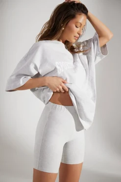 Oh Polly Women'S Clothing Sale - $65 And Under | Women'S Clothing Sale - $40 And Under^Soft Cotton Biker Shorts in Heather Grey HeatherGrey