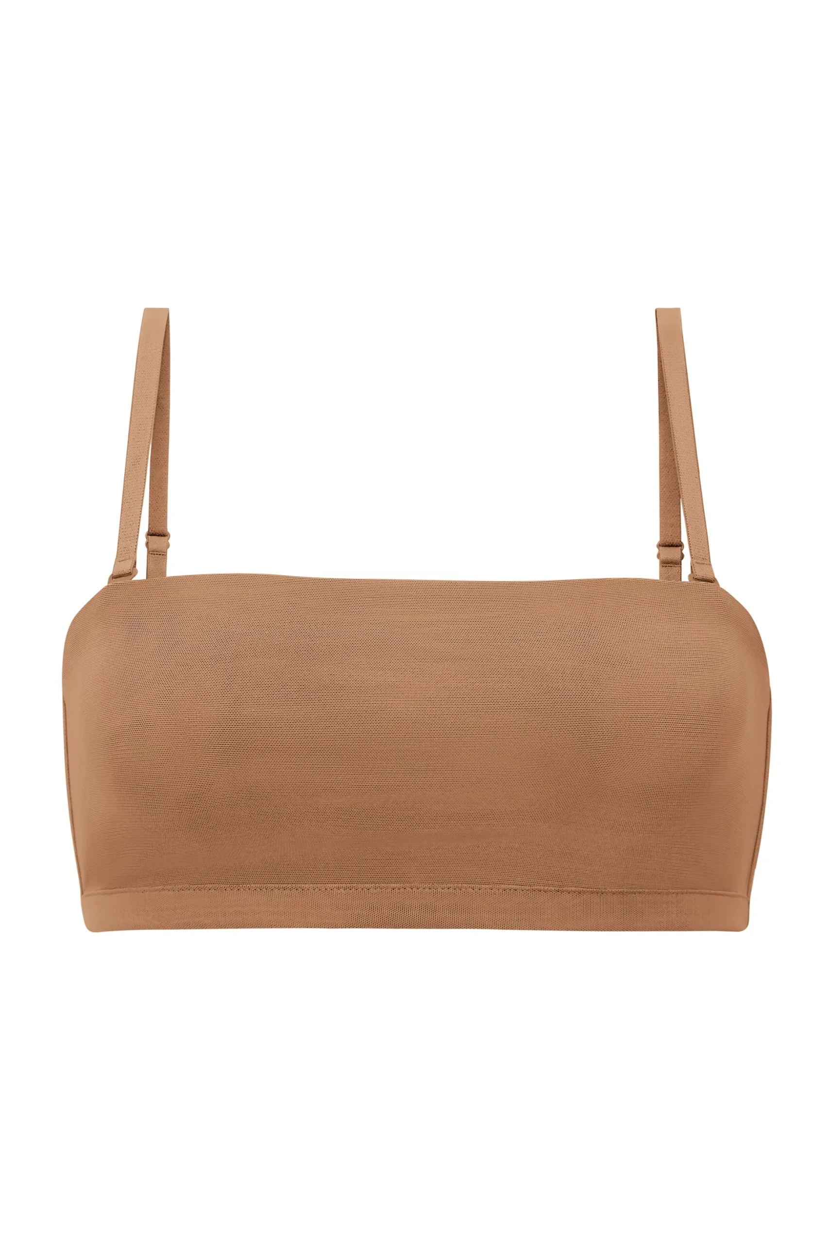 Oh Polly Lounge & Intimates | Bride To Be^Soft Mesh Bandeau Bra in Honey