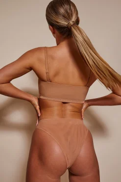 Oh Polly Lounge & Intimates | Bride To Be^Soft Mesh Bandeau Bra in Honey