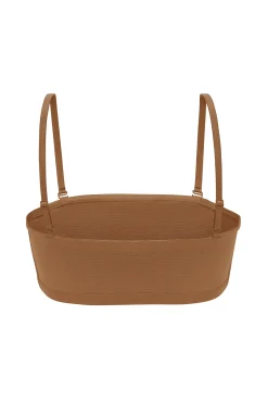 Oh Polly Lounge & Intimates | Bride To Be^Soft Mesh Bandeau Bra in Almond
