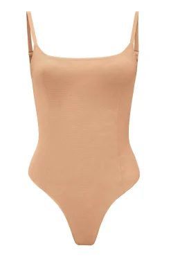 Oh Polly Lounge & Intimates | Bride To Be^Soft Mesh Bodysuit in Warm Peach WarmPeach