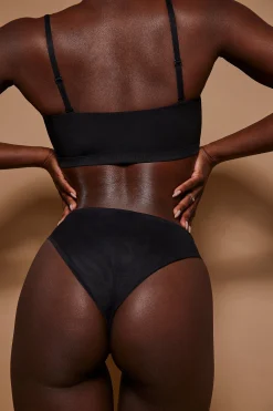 Oh Polly Lounge & Intimates | Bride To Be^Soft Mesh Brief in Black