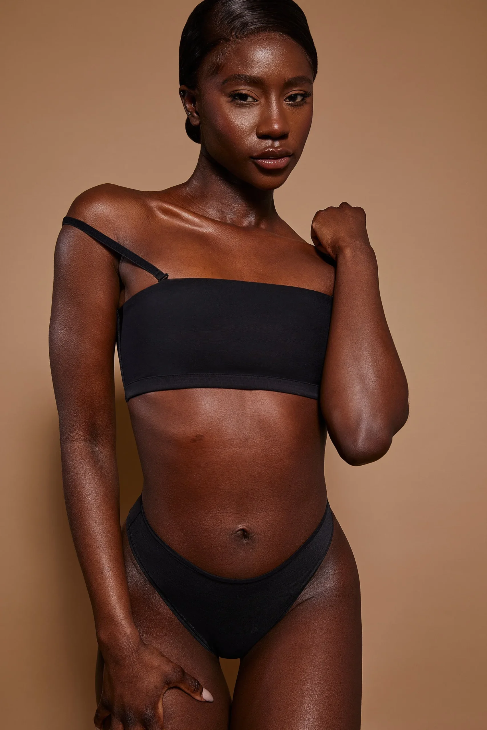 Oh Polly Lounge & Intimates | Bride To Be^Soft Mesh Brief in Black