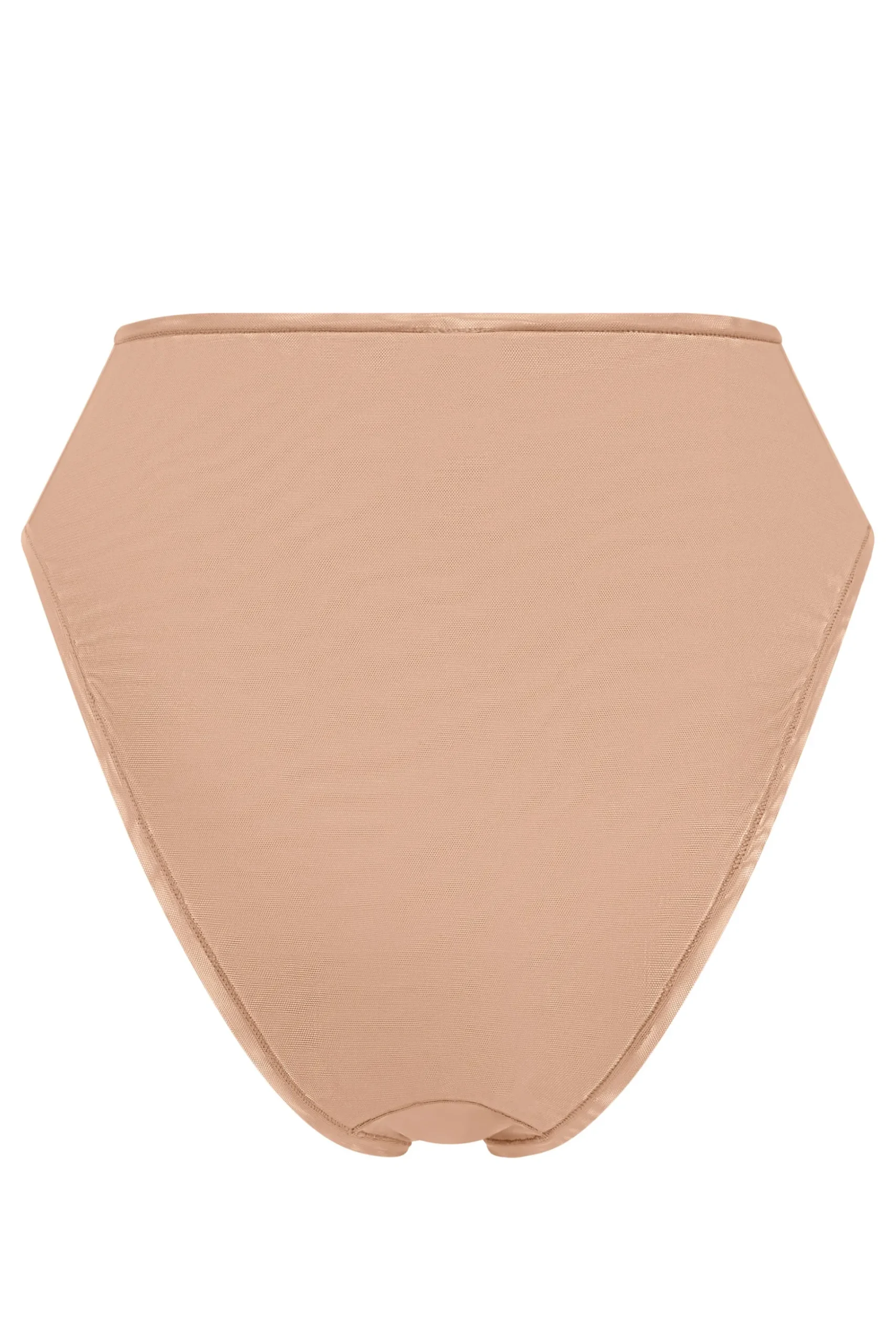 Oh Polly Lounge & Intimates | Bride To Be^Soft Mesh High Waisted Knicker in Warm Peach WarmPeach