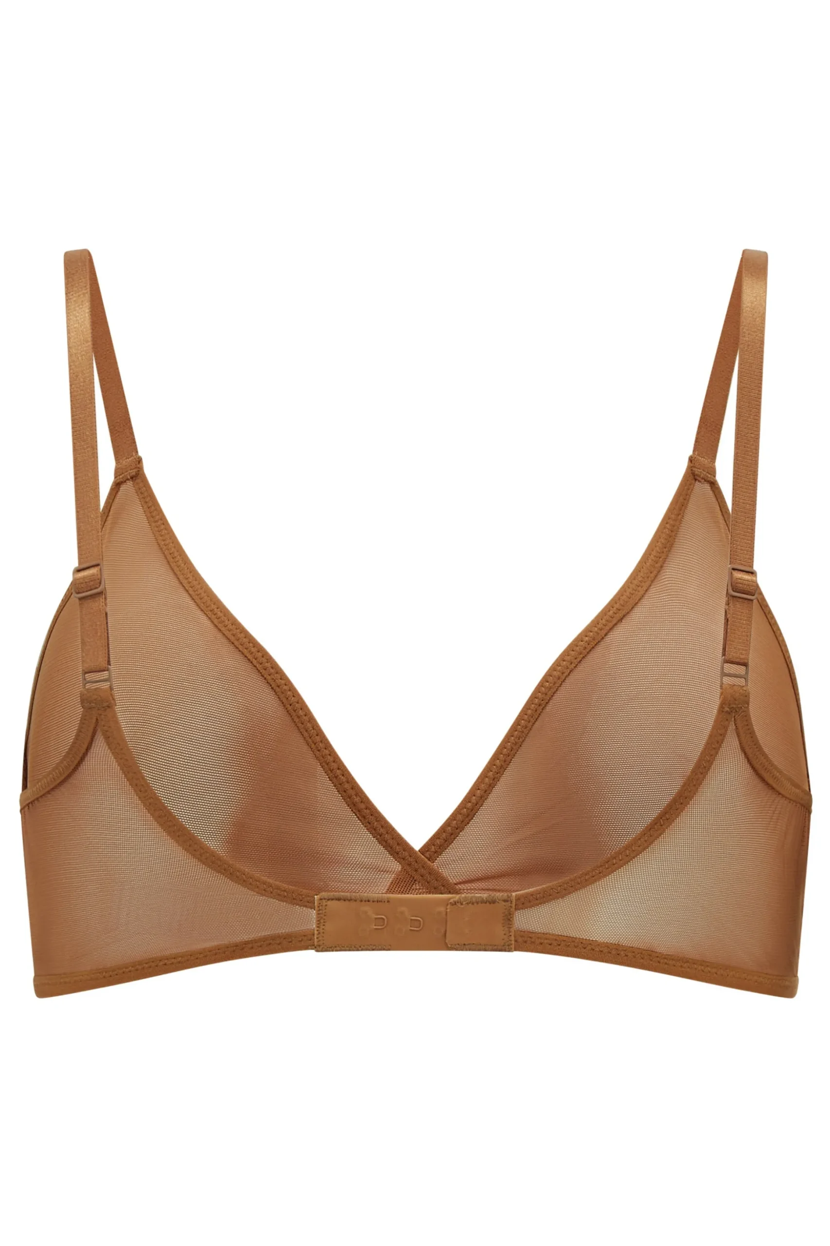 Oh Polly Lounge & Intimates | Bride To Be^Soft Mesh Single Layer Triangle Bra in Almond