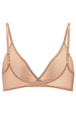 Oh Polly Lounge & Intimates | Bride To Be^Soft Mesh Single Layer Triangle Bra in Warm Peach WarmPeach
