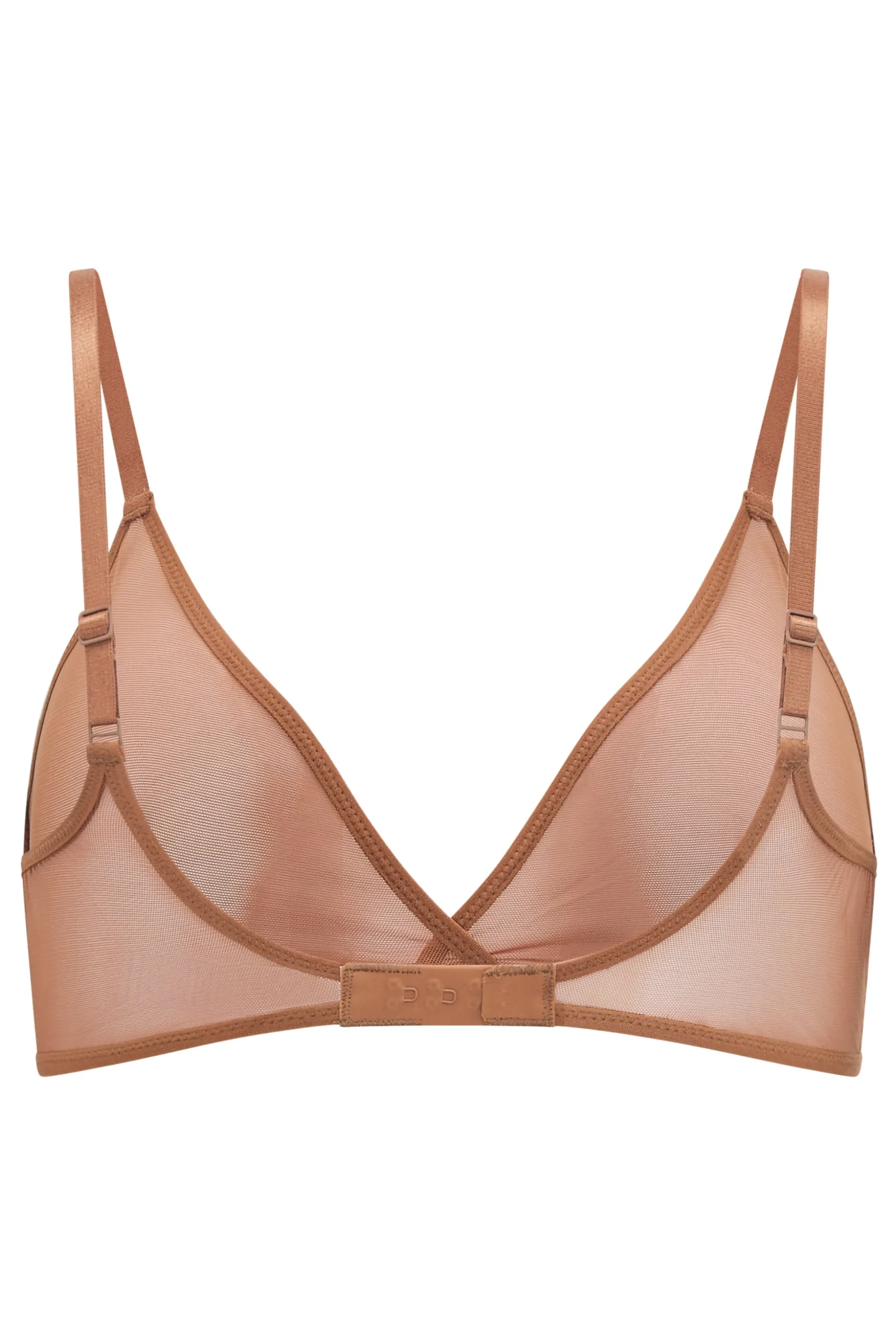 Oh Polly Lounge & Intimates | Bride To Be^Soft Mesh Single Layer Triangle Bra in Honey