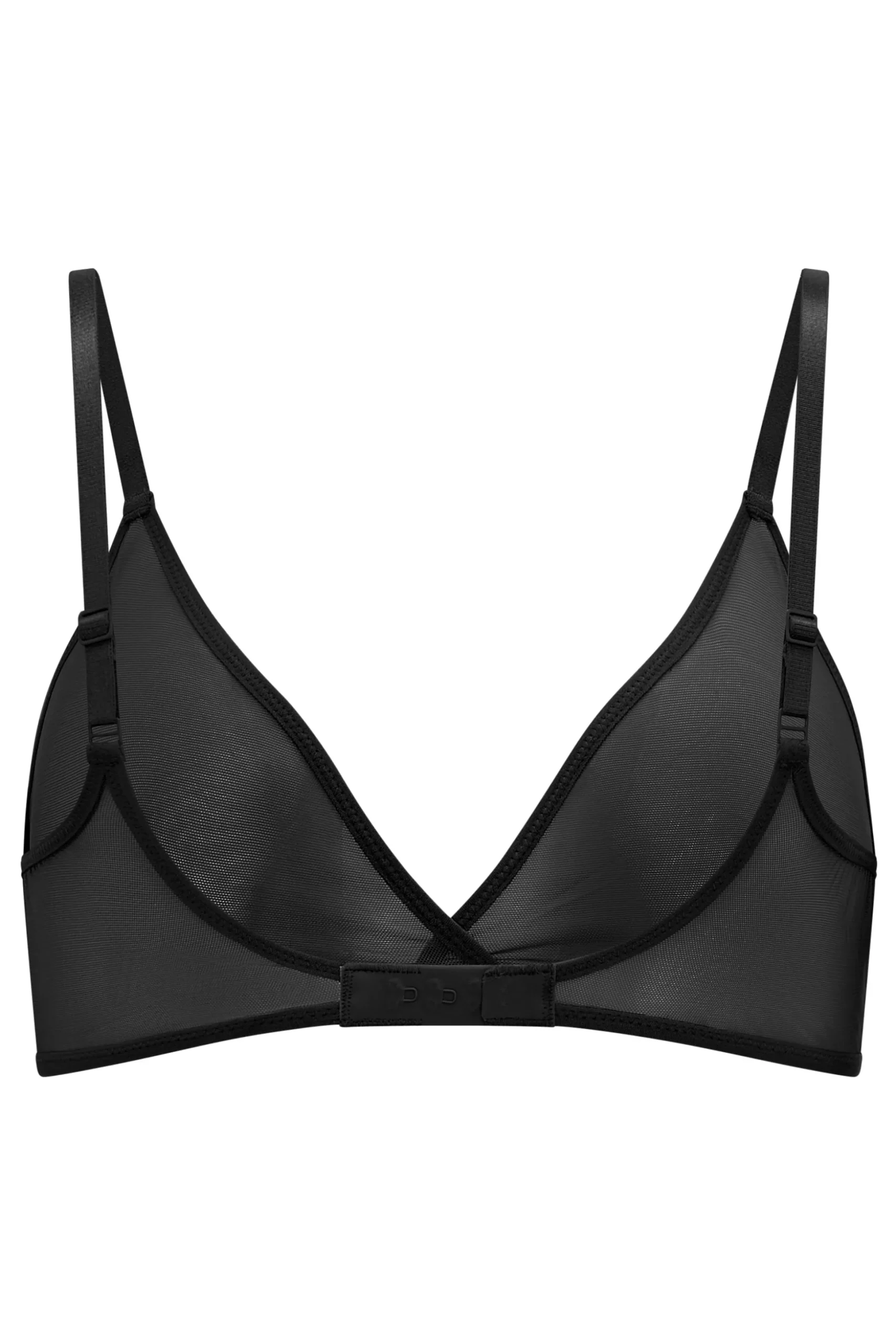 Oh Polly Lounge & Intimates | Bride To Be^Soft Mesh Single Layer Triangle Bra in Black