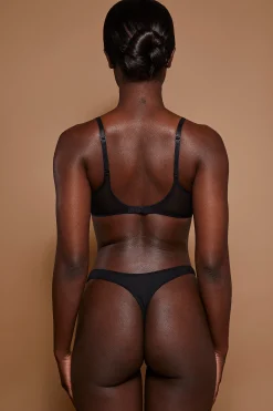 Oh Polly Lounge & Intimates | Bride To Be^Soft Mesh Single Layer Underwired Bra in Black