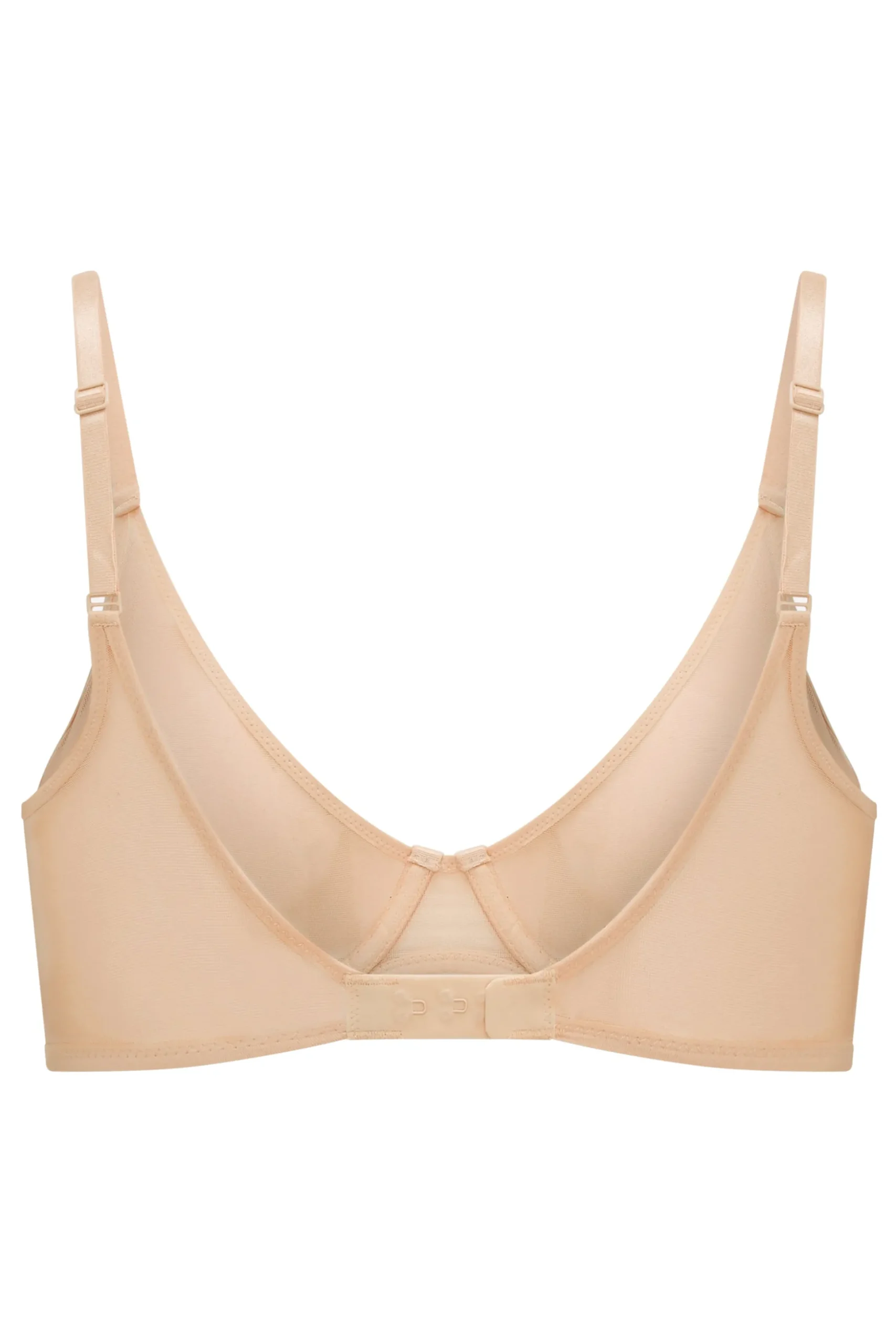 Oh Polly Lounge & Intimates | Bride To Be^Soft Mesh Single Layer Underwired Bra in Beige
