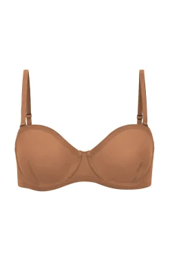 Oh Polly Lounge & Intimates | Bride To Be^Soft Mesh Strapless Bra in Honey