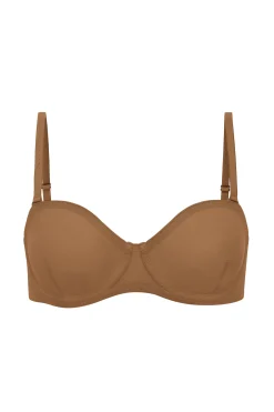 Oh Polly Lounge & Intimates | Bride To Be^Soft Mesh Strapless Bra in Almond