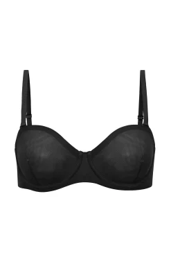 Oh Polly Lounge & Intimates | Bride To Be^Soft Mesh Strapless Bra in Black