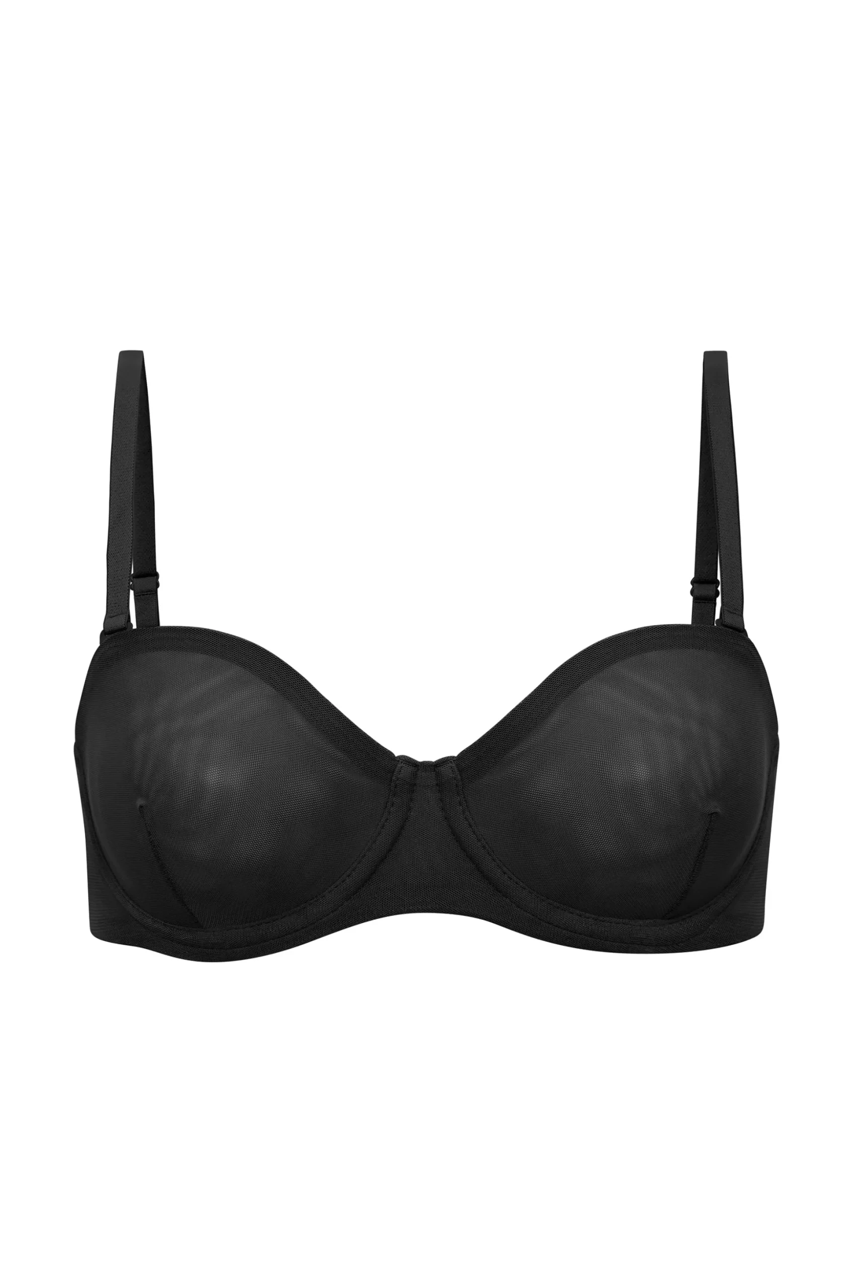 Oh Polly Lounge & Intimates | Bride To Be^Soft Mesh Strapless Bra in Black