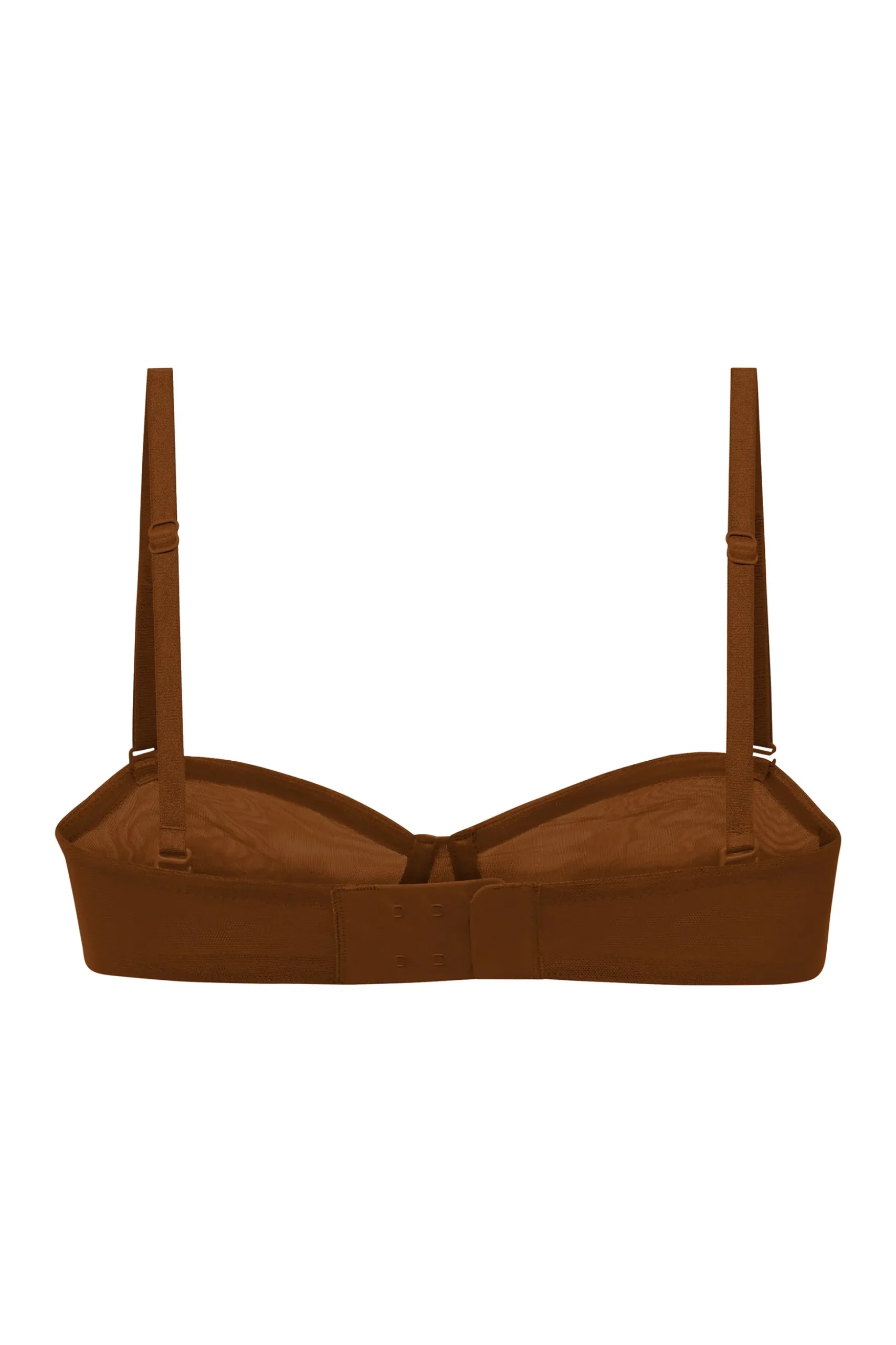 Oh Polly Lounge & Intimates | Bride To Be^Soft Mesh Strapless Bra in Chestnut