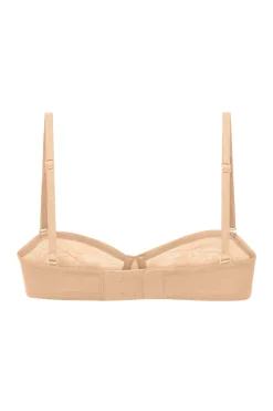 Oh Polly Lounge & Intimates | Bride To Be^Soft Mesh Strapless Bra in Beige