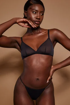Oh Polly Lounge & Intimates | Bride To Be^Soft Mesh String Bikini in Black