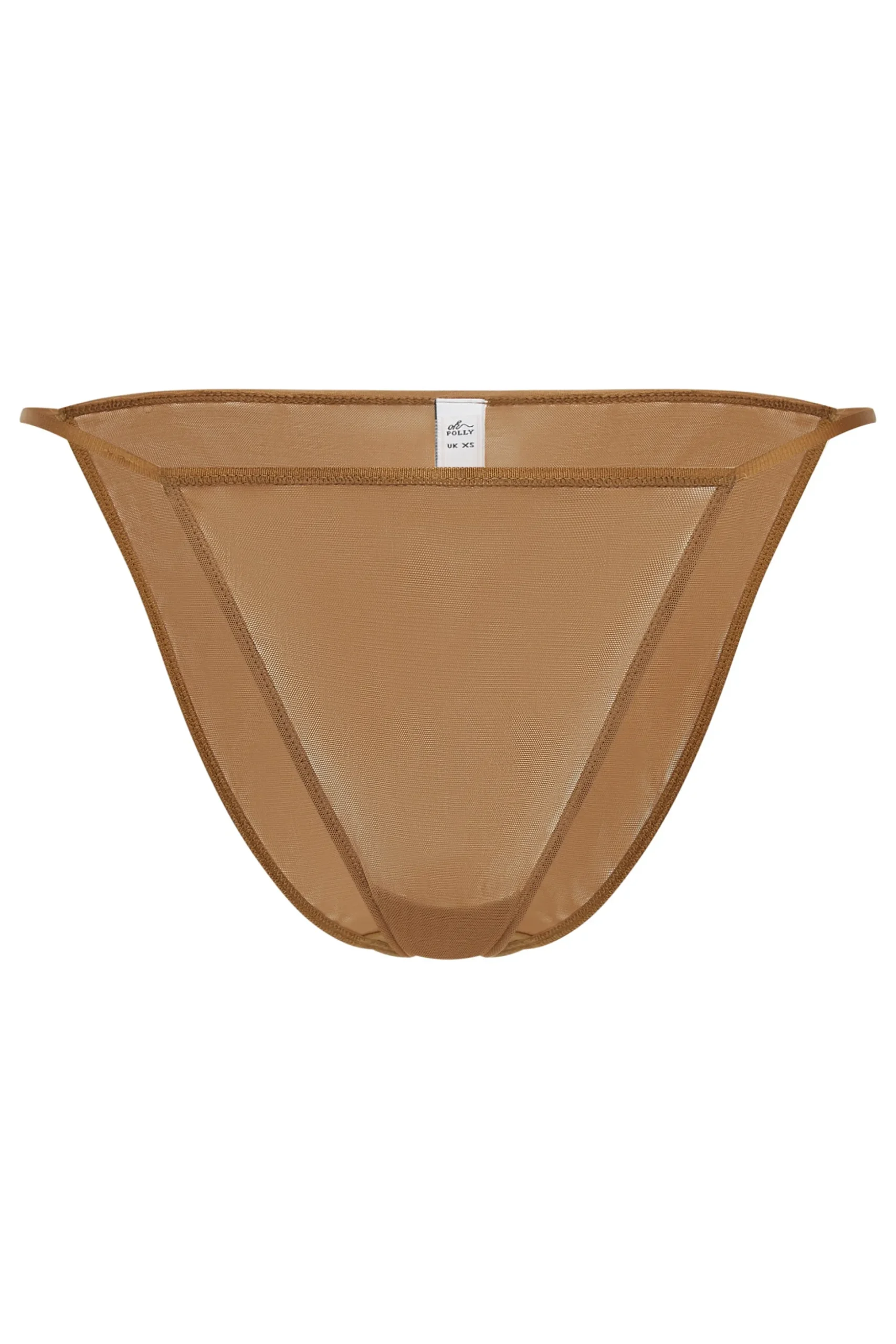 Oh Polly Lounge & Intimates | Bride To Be^Soft Mesh String Bikini in Almond