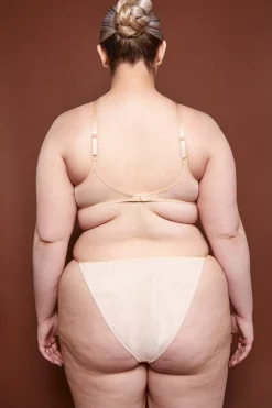 Oh Polly Lounge & Intimates | Bride To Be^Soft Mesh String Bikini in Beige