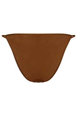Oh Polly Lounge & Intimates | Bride To Be^Soft Mesh String Bikini in Chestnut Chesnut