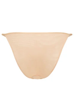 Oh Polly Lounge & Intimates | Bride To Be^Soft Mesh String Bikini in Beige