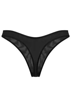 Oh Polly Lounge & Intimates | Bride To Be^Soft Mesh Thong in Black