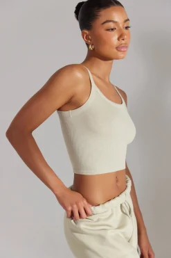 Oh Polly Women'S Clothing Sale - $65 And Under | Women'S Clothing Sale - $40 And Under^Soft Rib Tank Top in Limestone