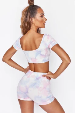 Oh Polly Women'S Clothing Sale - $65 And Under | Women'S Clothing Sale - $40 And Under^Speed Seamless High Waisted Shorts in Tie Dye