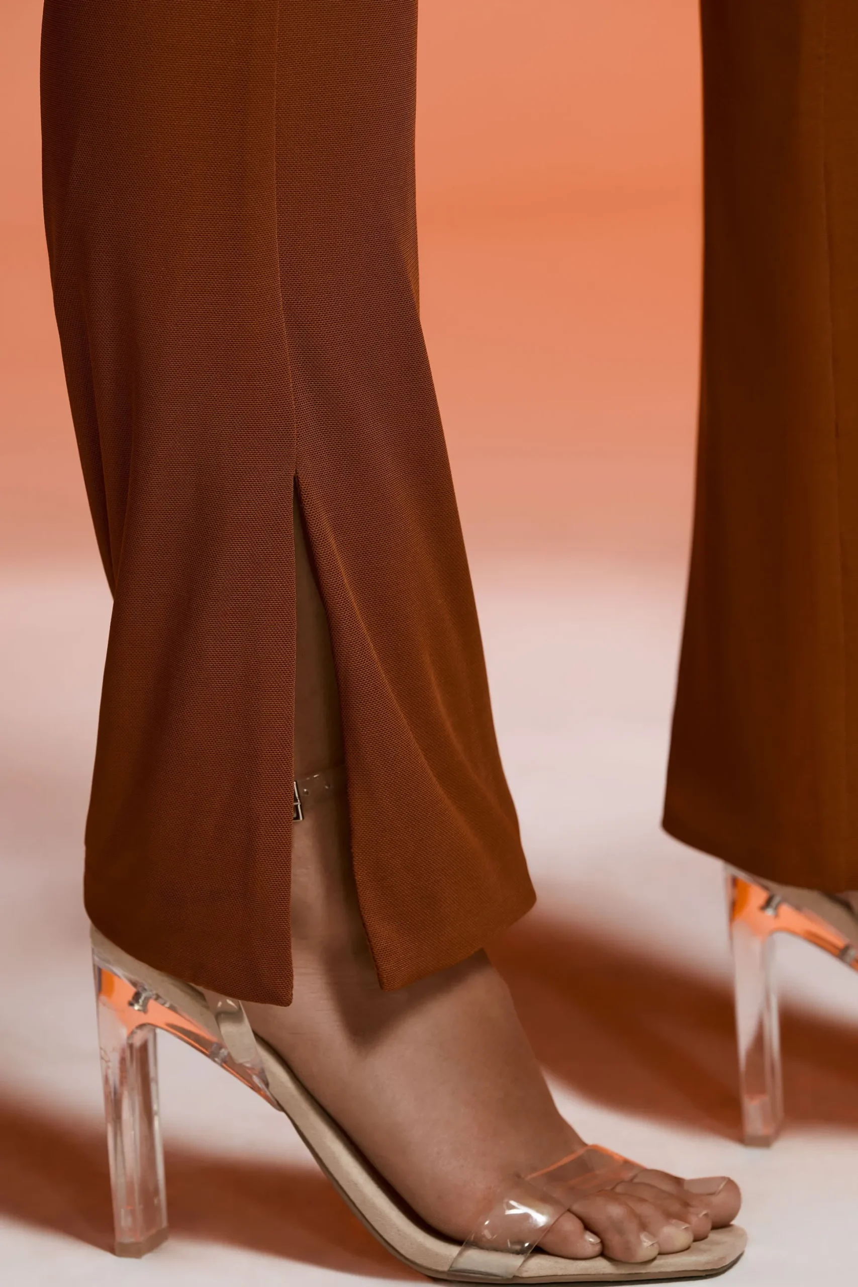Oh Polly Women'S Clothing Sale - $65 And Under | Women'S Clothing Sale - $40 And Under^Split Flare Trousers in Brown
