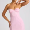 Oh Polly Women'S Clothing Sale - $65 And Under | Night Out^Strapless A-Line Mini Dress in Soft Pink SoftPink