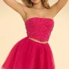 Oh Polly Women'S Clothing Sale - $65 And Under | Women'S Clothing Sale - $40 And Under^Strapless Corset Crop Top in Hot Pink HotPink