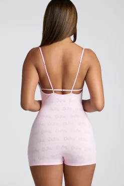Oh Polly Women'S Clothing Sale - $40 And Under | Women'S Clothing Sale - $65 And Under^Strappy Low Back Pointelle Romper in Baby Pink BabyPink