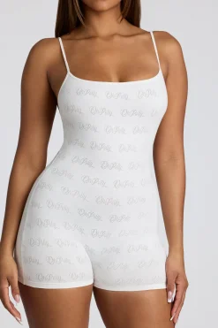 Oh Polly Women'S Clothing Sale - $65 And Under | Women'S Clothing Sale - $40 And Under^Strappy Low Back Pointelle Romper in White