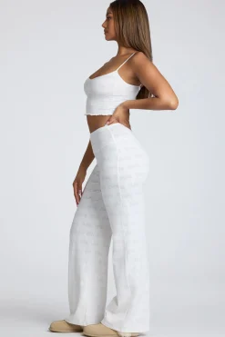 Oh Polly Women'S Clothing Sale - $65 And Under | Women'S Clothing Sale - $40 And Under^Strappy Ruched Pointelle Crop Top in White