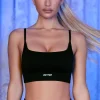 Oh Polly Sports Bras^Strappy Sports Bra in Black