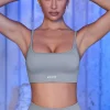 Oh Polly Sports Bras^Strappy Sports Bra in Grey