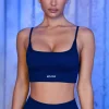 Oh Polly Sports Bras^Strappy Sports Bra in Navy