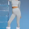 Oh Polly Leggings^Super Sculpt Base Layer Leggings in Light Grey LightGrey