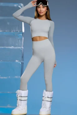 Oh Polly Leggings^Super Sculpt Base Layer Leggings in Light Grey LightGrey
