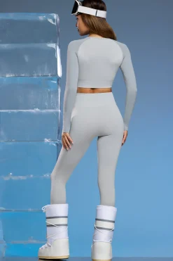 Oh Polly Leggings^Super Sculpt Base Layer Leggings in Light Grey LightGrey