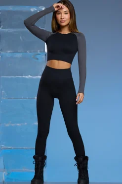 Oh Polly Leggings^Super Sculpt Base Layer Leggings in Black