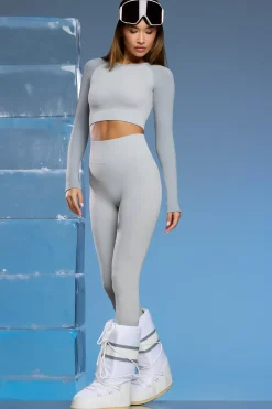 Oh Polly Leggings^Super Sculpt Base Layer Leggings in Light Grey LightGrey
