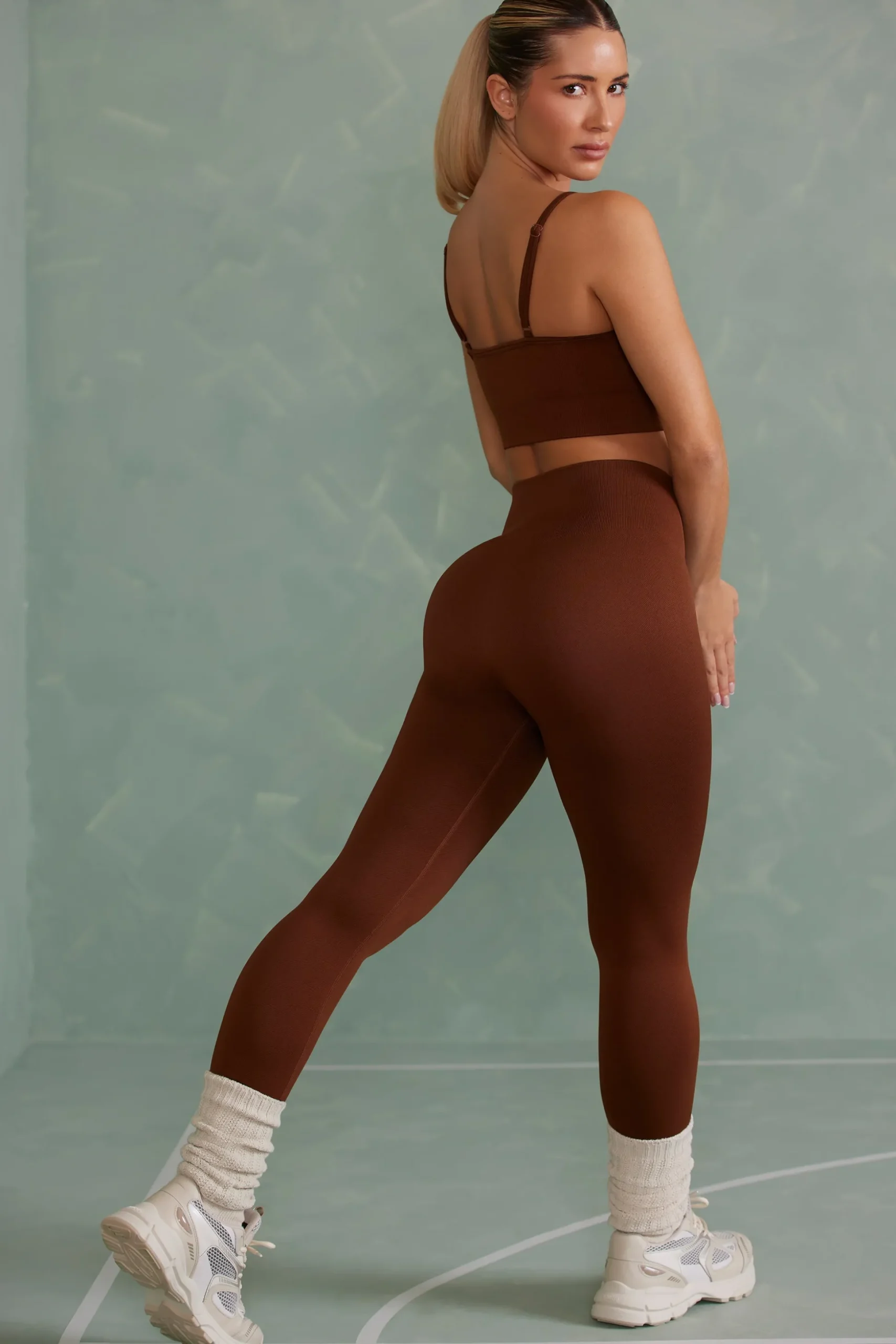Oh Polly Women'S Clothing Sale - $65 And Under^Super Sculpt Full Length Leggings in Copper Brown CopperBrown