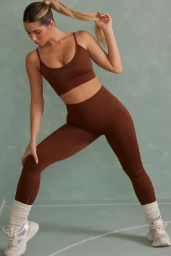 Oh Polly Women'S Clothing Sale - $65 And Under^Super Sculpt Full Length Leggings in Copper Brown CopperBrown