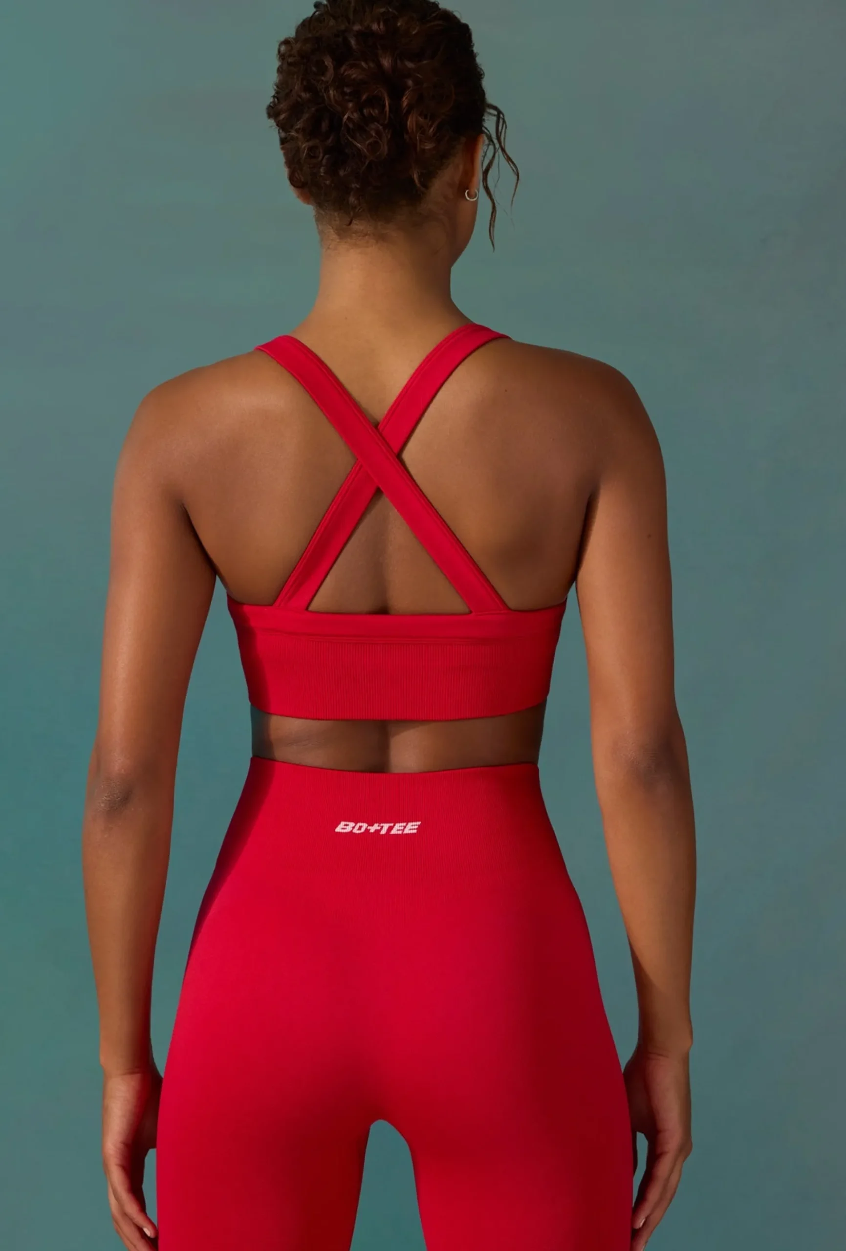 Oh Polly Women'S Clothing Sale - $65 And Under | Women'S Clothing Sale - $40 And Under^Super Sculpt Seamless Cross Back Sports Bra in Tango Red TangoRed