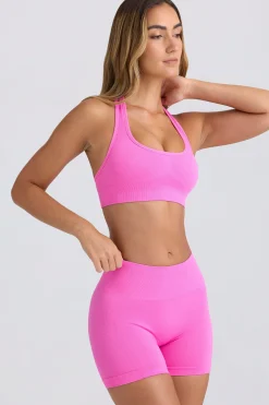 Oh Polly Matching Sets | Shorts^Super Sculpt Seamless High-Waist Mini Shorts in Sugar Pink SugarPink